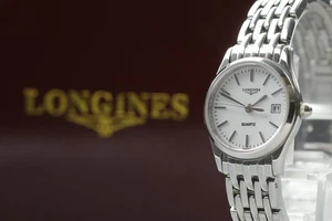 Reloj de cuarzo suizo casi nuevo con caja Longines L2.628.4.786 esfera blanca... - Imagen 1 de 11
