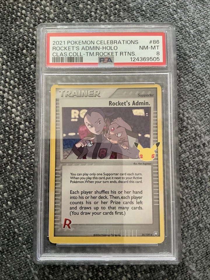 2021 Pokémon Celebrations Rocket’s Admin Classic Collection 86/109 PSA 8 - Image 1 of 1