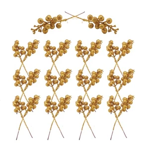 20 StüCk KüNstliche Beerenstiele, 7,5 Weihnachtliche Glitzerbeerenstie8914 - Bild 1 von 7