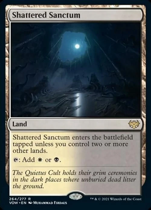 Shattered Sanctum -Foil Medium Play MTG Innistrad: Crimson Vow - Image 1 of 1
