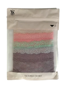 Victoria’s Secret Damen Spitzen-Ckeeky-Höschen 5er-Pack Small Pastellfarben NEU - Bild 1 von 9