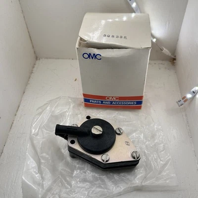 NOS GENUINE OMC 398338 Fuel Pump Evinrude 1988-90 328781 FACTORY NEW OLD STOCK - Image 1 of 4