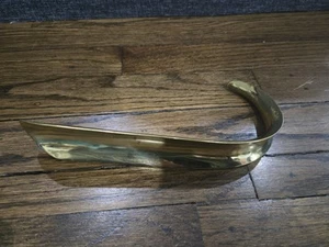 RARE! Antique Brass Shoe Horn Ram Horn Curl Form Maker Stamp - Picture 1 of 4