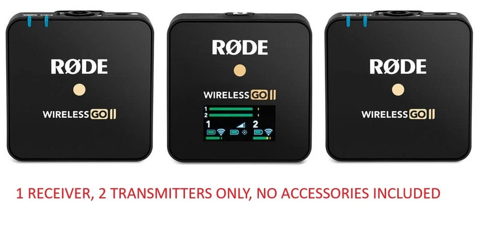 RØDE Rode Wireless Go II Dual Channel Wireless Microphone Audio System Pod Cast - Image 1 of 4