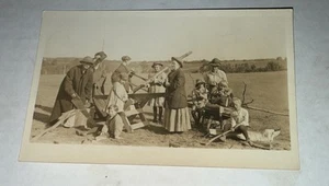 RPPC of Family with Children Working on A Farm Postcard - Picture 1 of 2