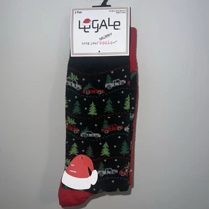 Legale Weihnachtsbäume LKW Autos 2 Paar Herren Socken  - Bild 1 von 6
