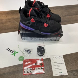 Air Jordan 4 Drake OVO Raptors Mens 13 NRG Retro Black Purple 2016 Extra Laces - Picture 1 of 24