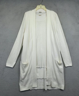 Conjunto sin mangas cárdigan tejido etiqueta negra Chicos para mujer 1,5 EE. UU. 10 12 Coastal Resort Foto 1 de 4