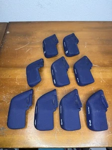 9x Vintage Castle Bay Marineblau Gummi Golfschläger Kopfbedeckung Abdeckungen - Bild 1 von 10