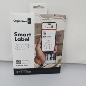 Organize-It Smart Label Utility Storage 8-Pack Free app Included (Apple&Android) - Picture 1 of 8