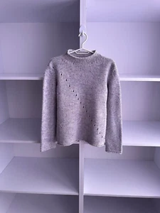 Vintage Versace Sport Cable Knit Woman Turtleneck Sweater Sz M - Picture 1 of 10