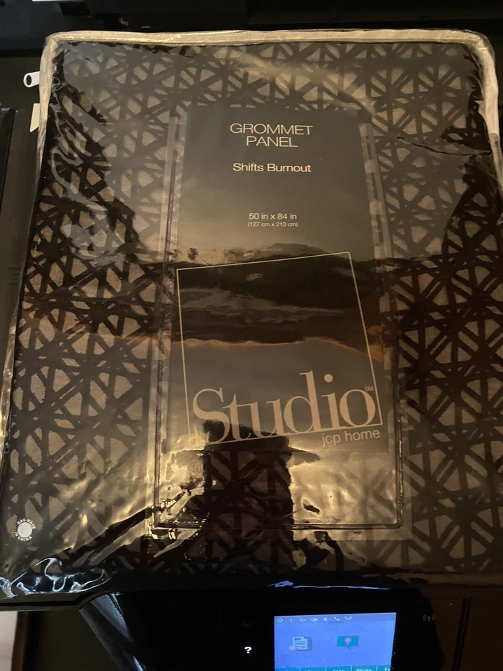 Studio JCP Home Juego de 2 Paneles de Ojal 50x80 Negro NUEVO en Paquetes Foto 1 de 1