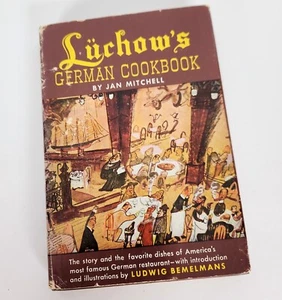 Luchows German Cookbook Jan Mitchell Restaurant Recipes Bemelmans Illustrations - Imagen 1 de 10