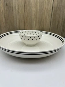 Kate Spade Home Raise A Glas Chip & Dip Melamin Schüssel Platte - Bild 1 von 8