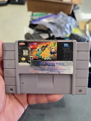 Earthworm Jim 2 Super Nintendo Game Authentic SNES Cartridge Only - Image 1 of 4