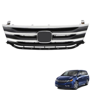 For 2011 2012 2013 Honda Odyssey Front Grill Grille w/ Chrome Molding Trim - Picture 1 of 21