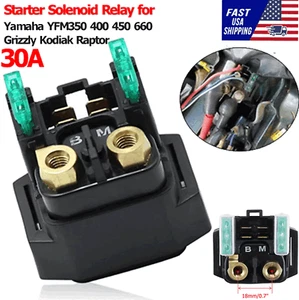 Starter Solenoid Relay For Yamaha YFM 350 400 450 660 Grizzly Kodiak BigBear 30A - Picture 1 of 12