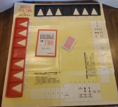 Chas H Goren's Bridge For Two Board Game Milton Bradley 1964 Vintage - Image 1 of 4