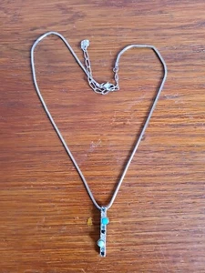 Silver Necklace With Elemental Charm - Earth - Picture 1 of 3