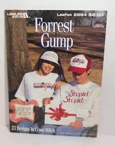 FORREST GUMP Cross Stitch PATTERNS Sayings Life Box of Chocolates Stupid Is As - Picture 1 of 3