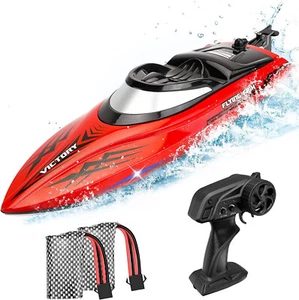 2,4GHz 20 KM/H High Speed RC Boot Ferngesteuertes Rennboot Speedboot Schiff Boat - Bild 1 von 20
