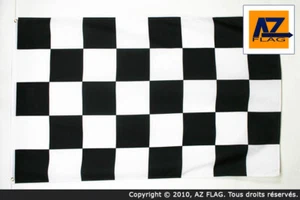 BANDERA A CUADROS NEGROS Y BLANCOS 150x90cm - BANDERA DE CARRERAS AUTOMOVILES - - Imagen 1 de 2