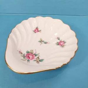 Spode Billingsley Rose Spray Os Chine Coquillage Prédestal Savon Bibelot Plat - Photo 1 sur 13