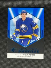 2022-23 SP Authentic Hockey - Tage Thompson - Authentic Profiles - Blue Foil 