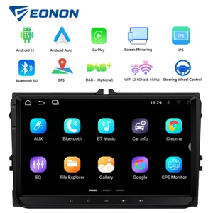 For VW Golf MK5 Polo Passat Jetta 9" Android 13 CarPlay Car GPS Stereo Radio RDS - Picture 1 of 19