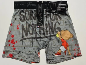 Fresh Supply Co Boxer Brief - Sorry For Nothing Print - Small - NWT - Picture 1 of 2
