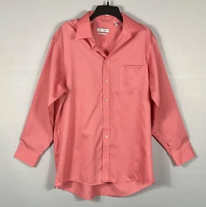Joseph Abboud Shirt Mens 16 1/2 32/33 Pink Button Up Non Iron Pocket Long Sleeve - Picture 1 of 7