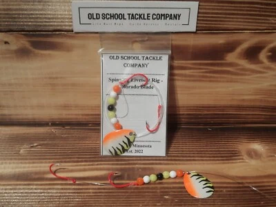 2-Hook Crawler Harness - Size #3 Colorado Blade - 4'/48" - 15lb - Size #4 Hooks - Image 1 of 4