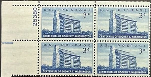 U.S. Scott #1074, P.B. of 4, 100th Anniv. Booker T. Washington Birth, MNH, F-VF - Picture 1 of 2