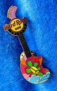 COLOGNE PEACE GUITAR GLOBAL SERIES 2007 FLOWER CLOUDS Hard Rock Cafe PIN LE - Picture 1 of 1