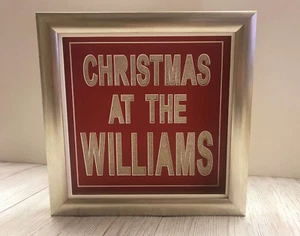 Personalised Family Christmas Frame - Your Name, Gift, Present, Festive Frame - Picture 1 of 3