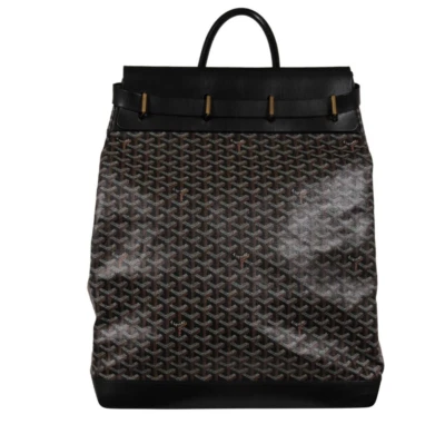 Bolso de mano de fin de semana de viaje de cuero negro Goyard Steamer GM Foto 1 de 4