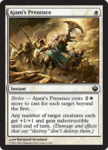 4x Ajani's Presence ~ Near Mint Journey into Nyx MTG Magic x4 4 UltimateMTG Play - Image 1 of 1