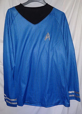 STAR TREK Hombres SPOCK Leonard Nimoy Disfraz Camisa utilería Talla Grande Foto 1 de 2
