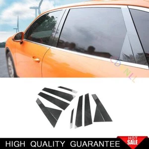 For Porsche Cayenne 2018-2022 Carbon Fiber Steel Car Window BC-Pillar Cover Trim - Picture 1 of 7