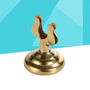 Portatarjetas de mesa con placa de número de acero inoxidable para banquete - Imagen 1 de 12