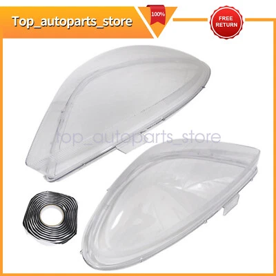 Carcasa de lente de faro delantero 2 piezas + pegamento para Mercedes-Benz SLK R171 2005-2010 2011 Foto 1 de 4