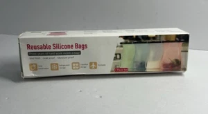 NUOVO! Sacchetti riutilizzabili in silicone per alimenti a prova di perdite (1,5 L/34 oz) - Foto 1 di 4
