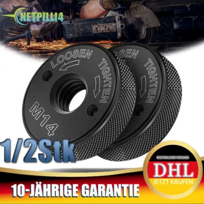Schnellspannmutter SDS Clic M14 für Winkelschleifer AEG Black Decker Dewalt Flex - Bild 1 von 4