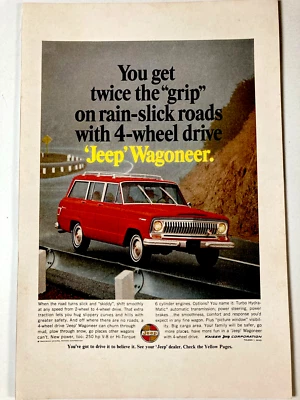 1966 Jeep Wagoneer Print Ad 4x4 Kaiser - Image 1 of 2