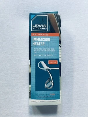 LEWIS N. CLARK Lewis N Clark Portable Intl Travel Immersion Water Heater YL205 120/240V NEW