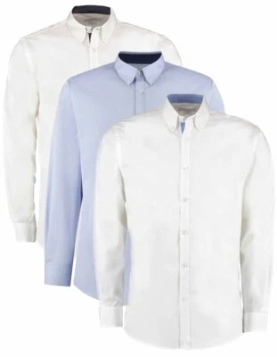 Camicia Oxford Premium Kustom Kit A Maniche Lunghe Su Misura - Immagine 1 di 3