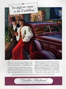 Cadillac Fleetwood Serie 75 1938 anuncio original impreso en color - Imagen 1 de 1
