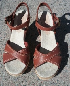 TIMBERLAND Damen SANDALEN SANDALETTEN Pumps Leder Schuhe Braun w. NEU 38 NP: 99€ - Bild 1 von 8