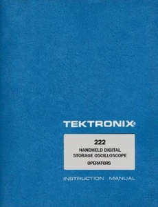 Tektronix 222 Operator's Manual: 167 Pages with Protective Covers - Picture 1 of 1