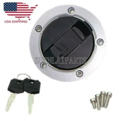 Fuel Gas Cap Cover Lock For Suzuki GSXR600 GSXR750 GSXR1000 GSX1300R Hayabusa Foto 1 de 4